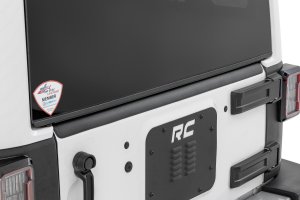 Jeep Wrangler Unlimited Tailgate Protector - Rear - Rough Country - Trail Cladding - '07-'18 Jeep Wrangler Unlimited Tailgate Protector - Rear - Rough Country - Trail Cladding - '07-'18